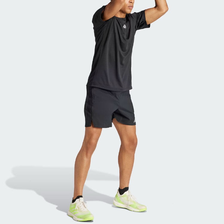 adidas HIIT Workout 3-Stripes Tee 'Black' IL7128 - 5