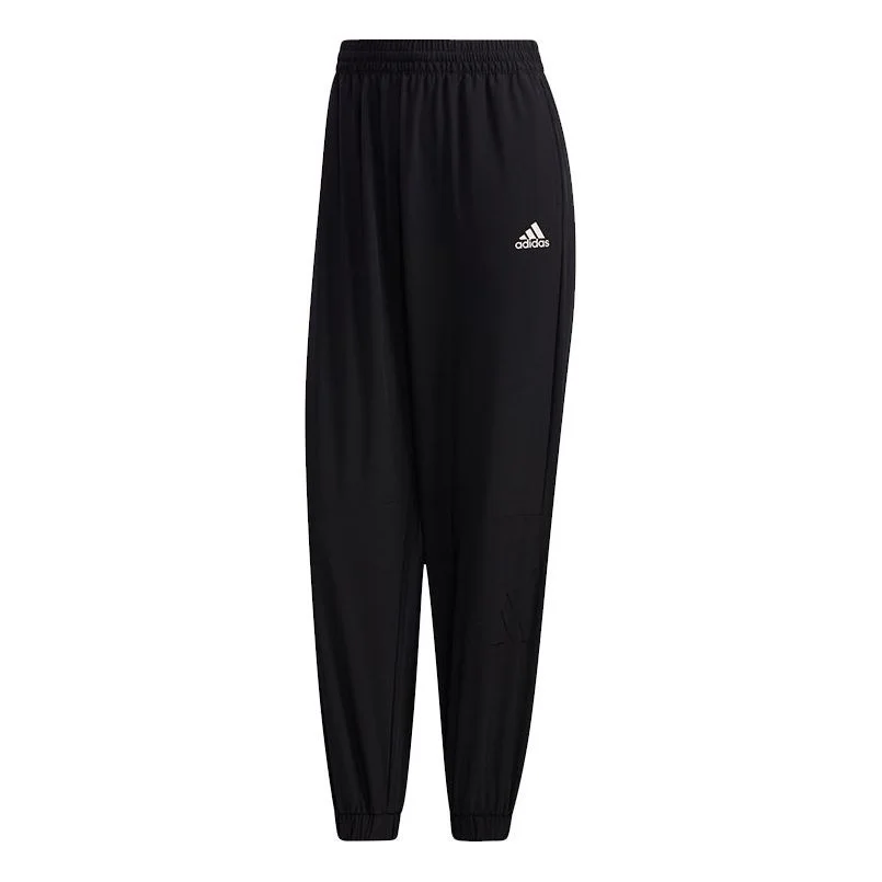 (WMNS) adidas Woven Pants 'Black' GL5615 - 1