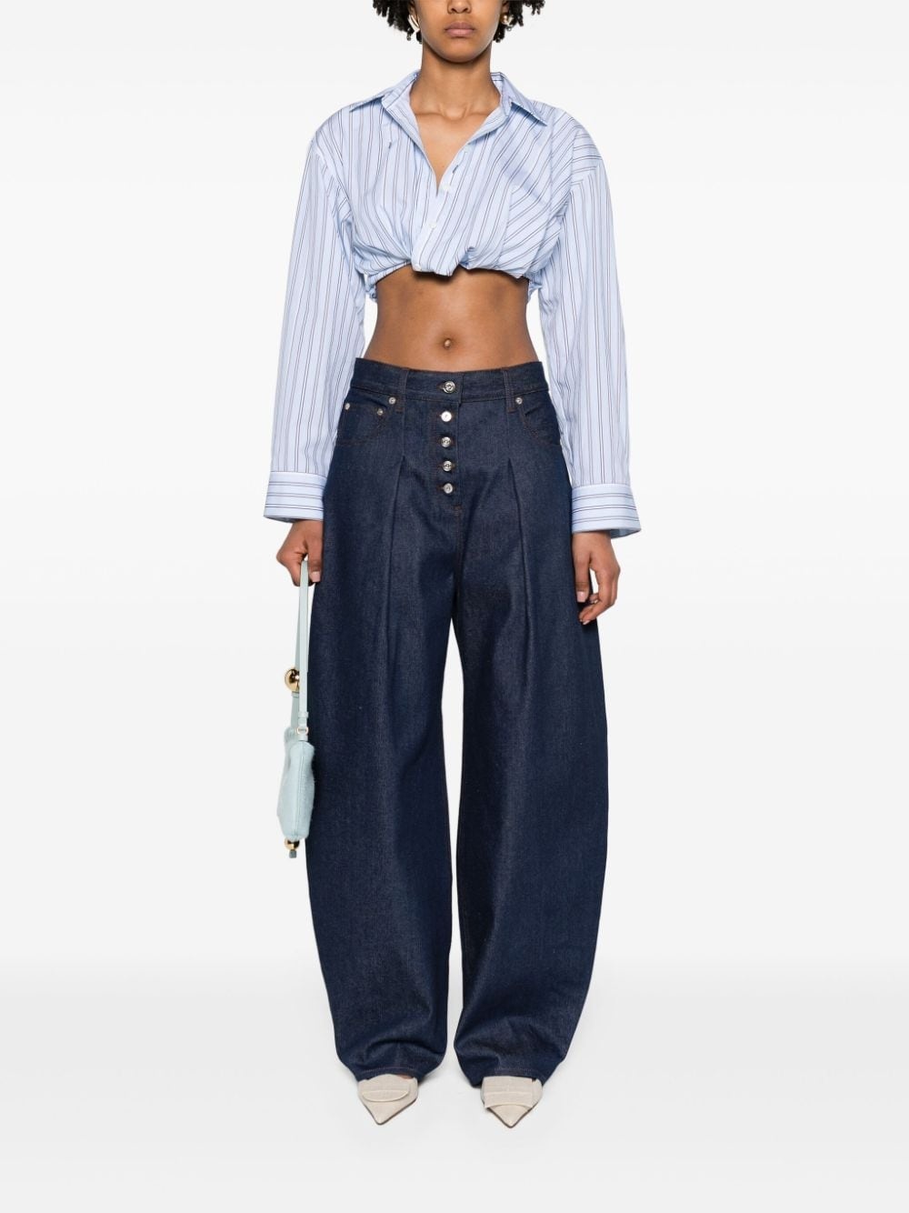Le De-Nimes Ovalo mid-rise wide-leg jeans - 2