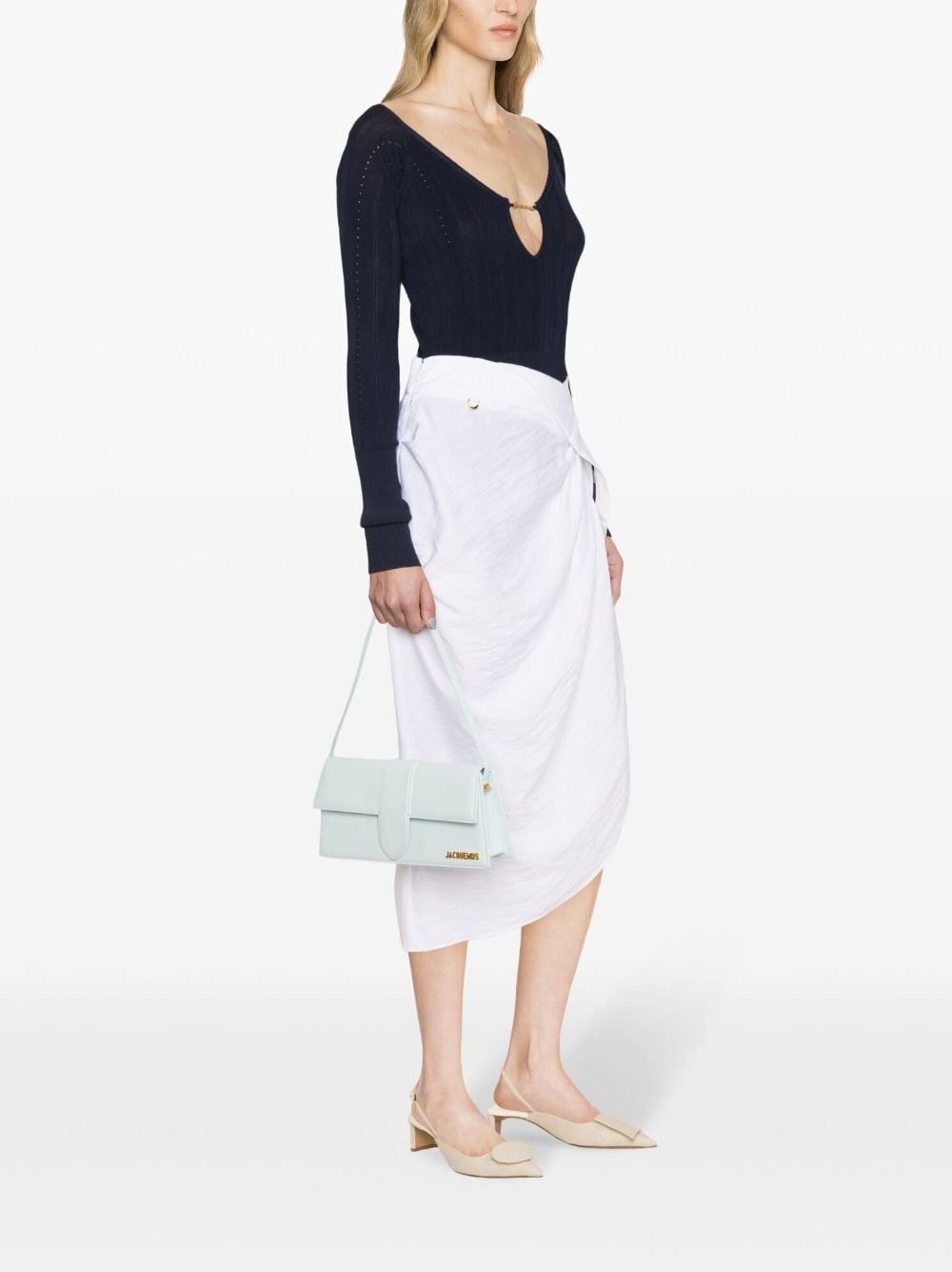 La Jupe asymmetric midi skirt - 4