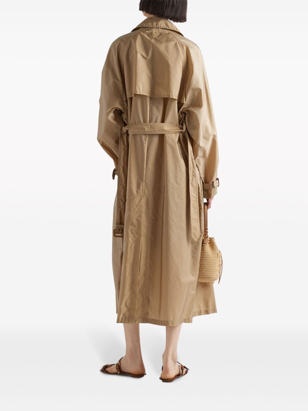 Re-Nylon belted trench coat - 4