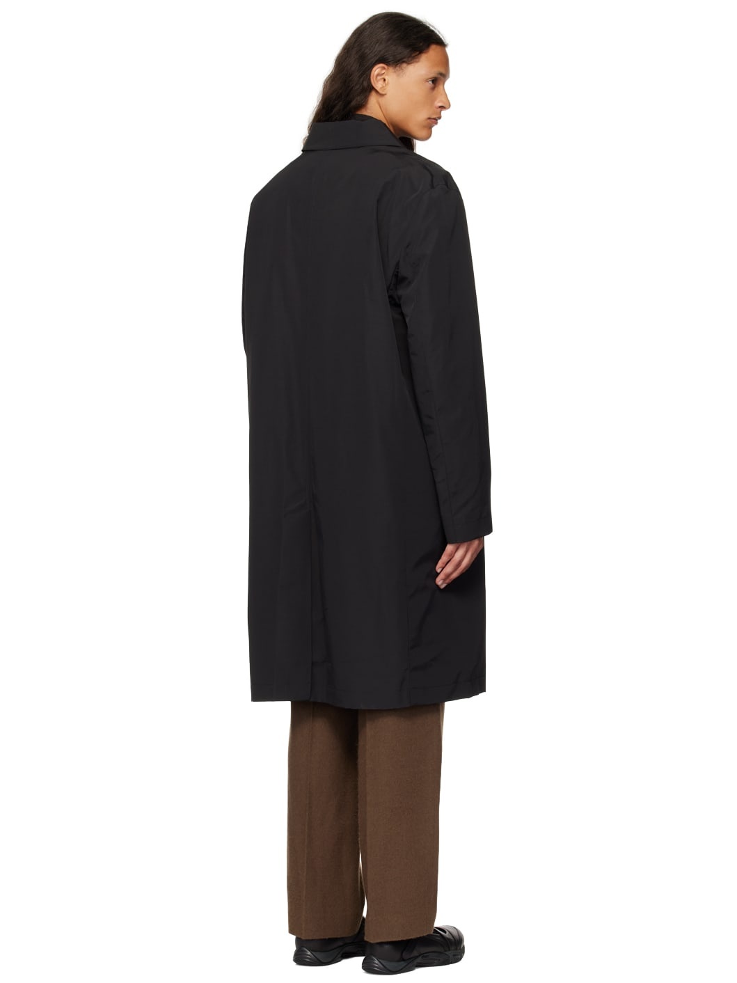 Black Relaxed Coat - 3