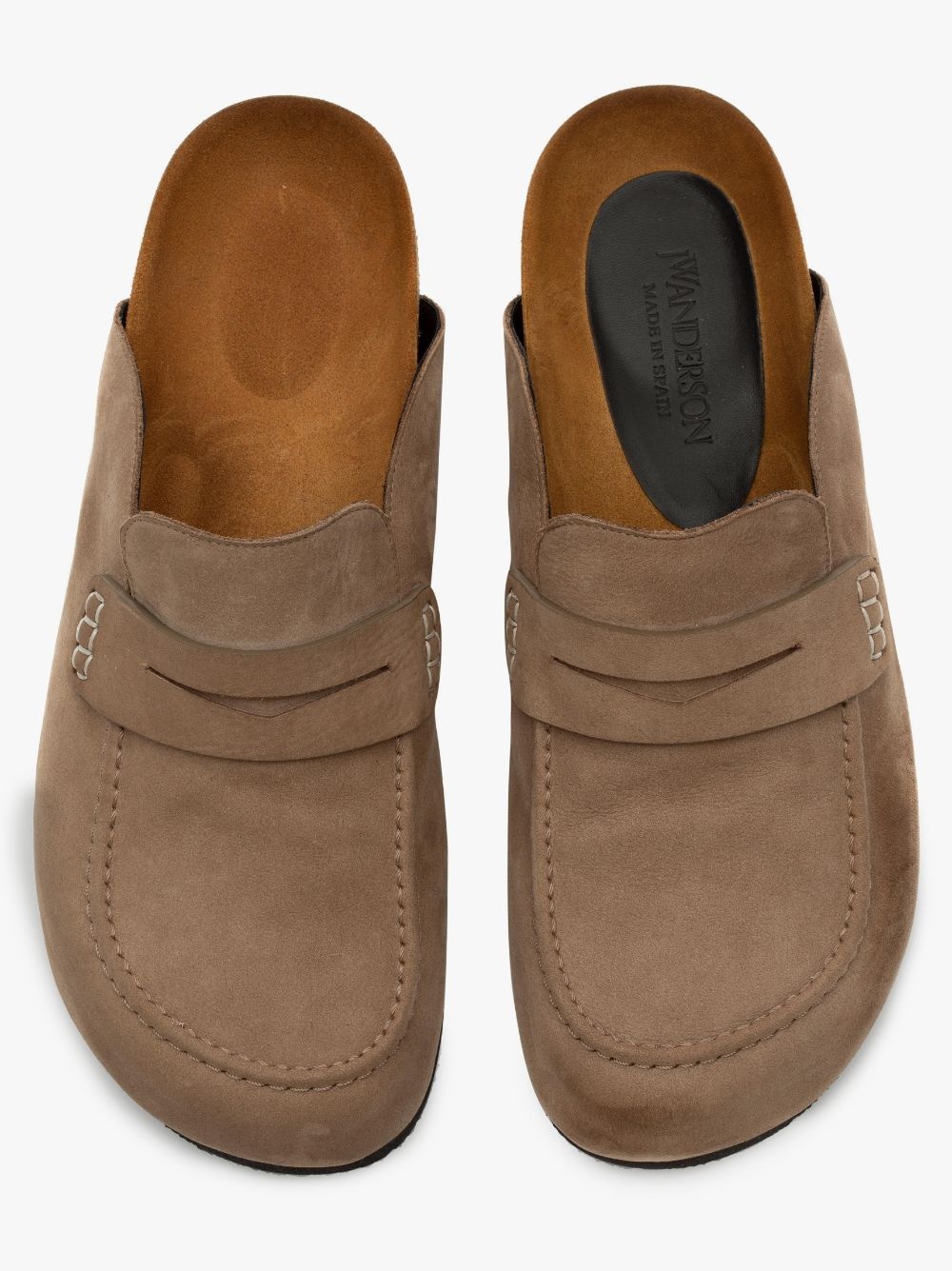 suede loafer mules - 5