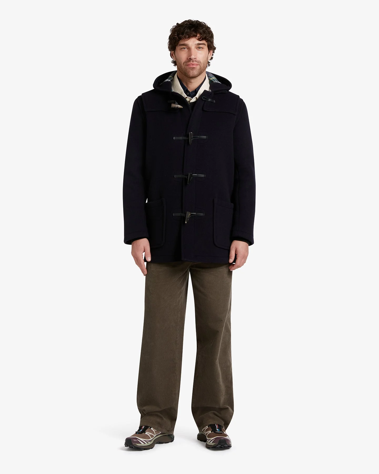 Men's Morris Mid-Length Duffle Coat Navy Dress Gordon - 1