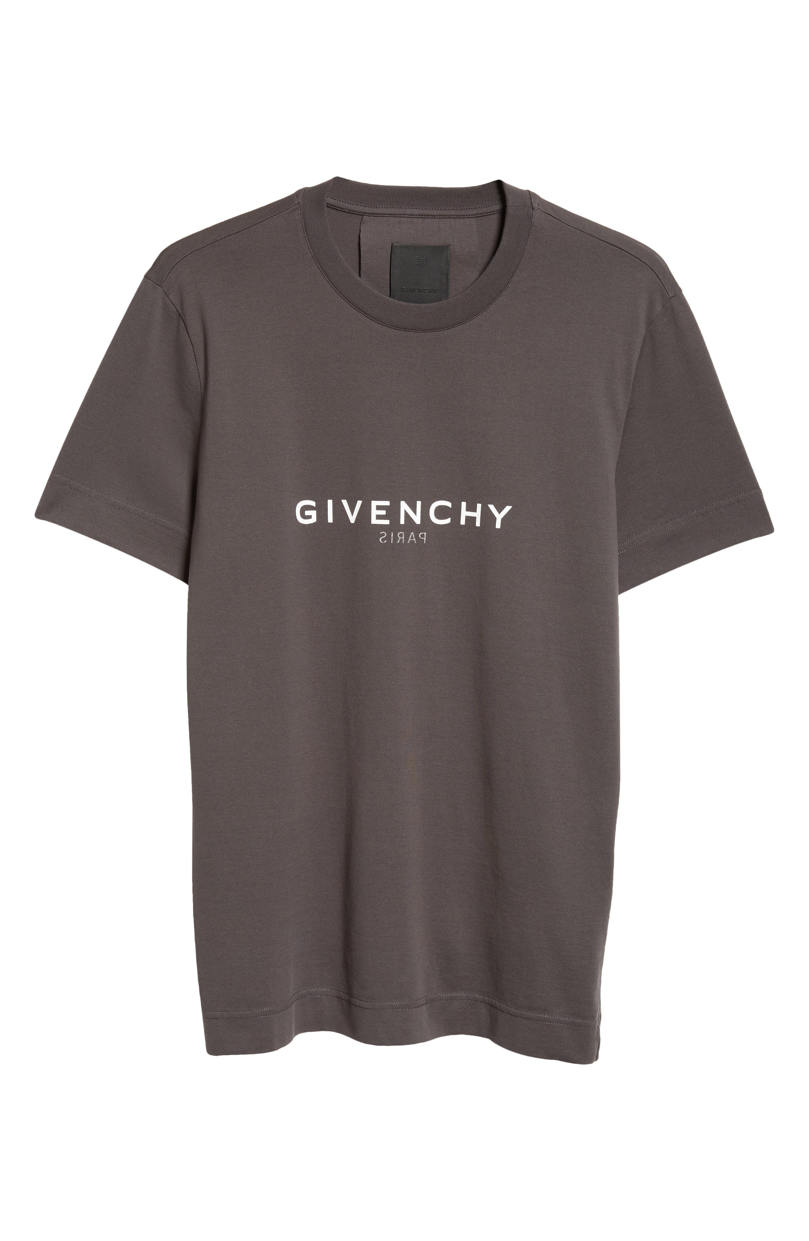 Givenchy Slim Fit Logo T-Shirt in Charcoal at Nordstrom - 6