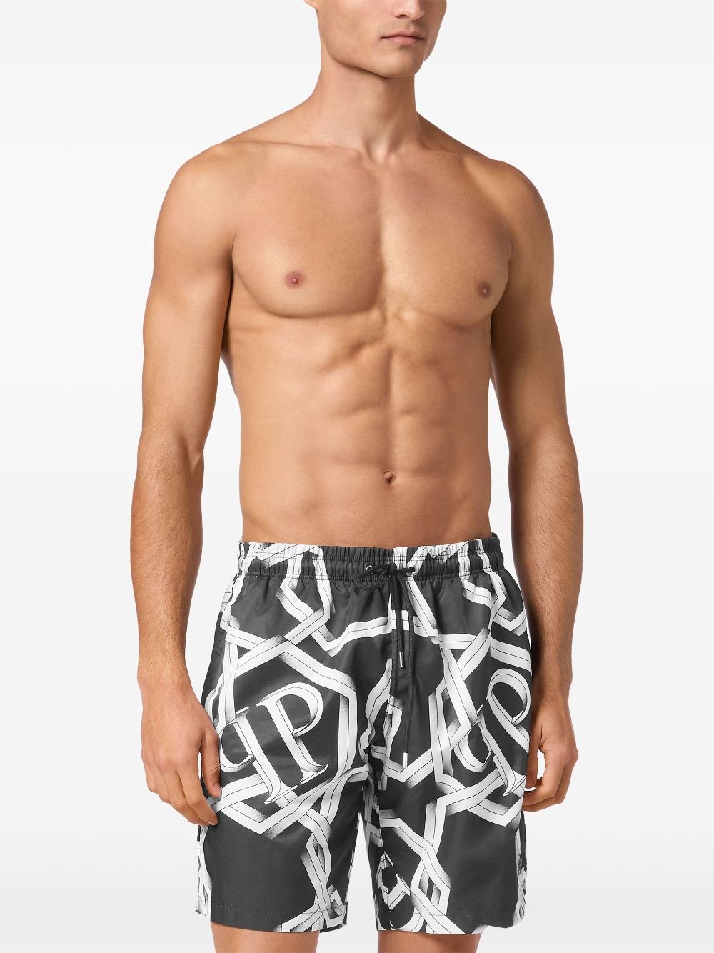 printed swim shorts - 2