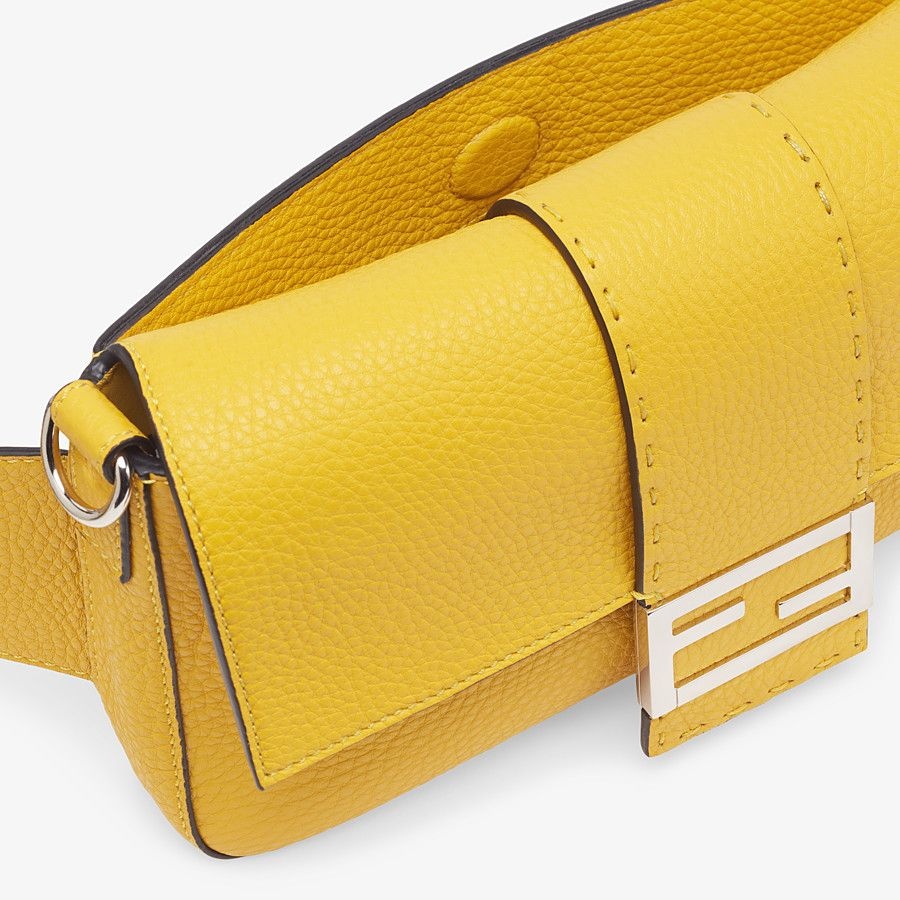 Yellow leather bag - 6