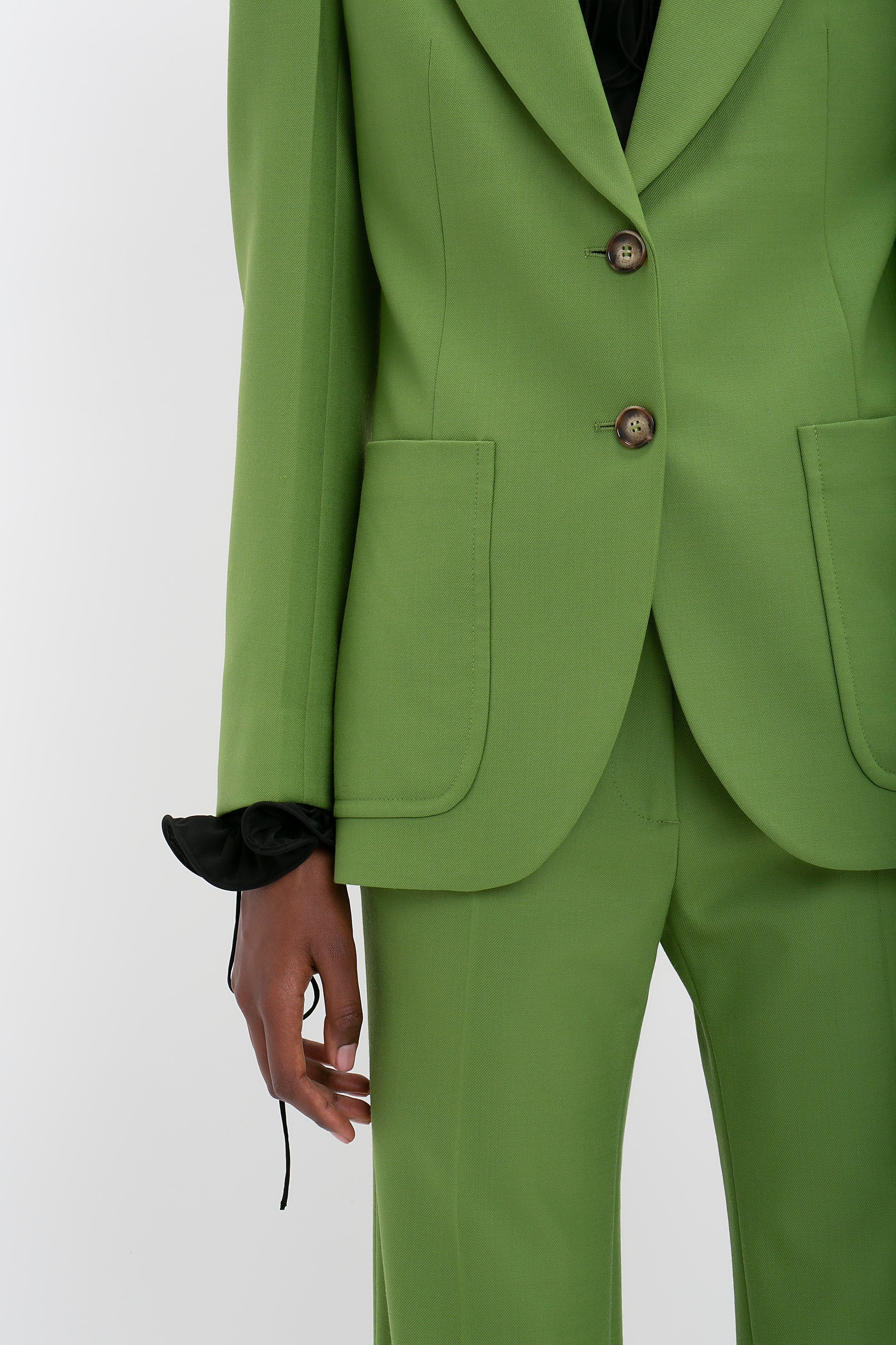 Patch Pocket Jacket In Serpent Green - 8