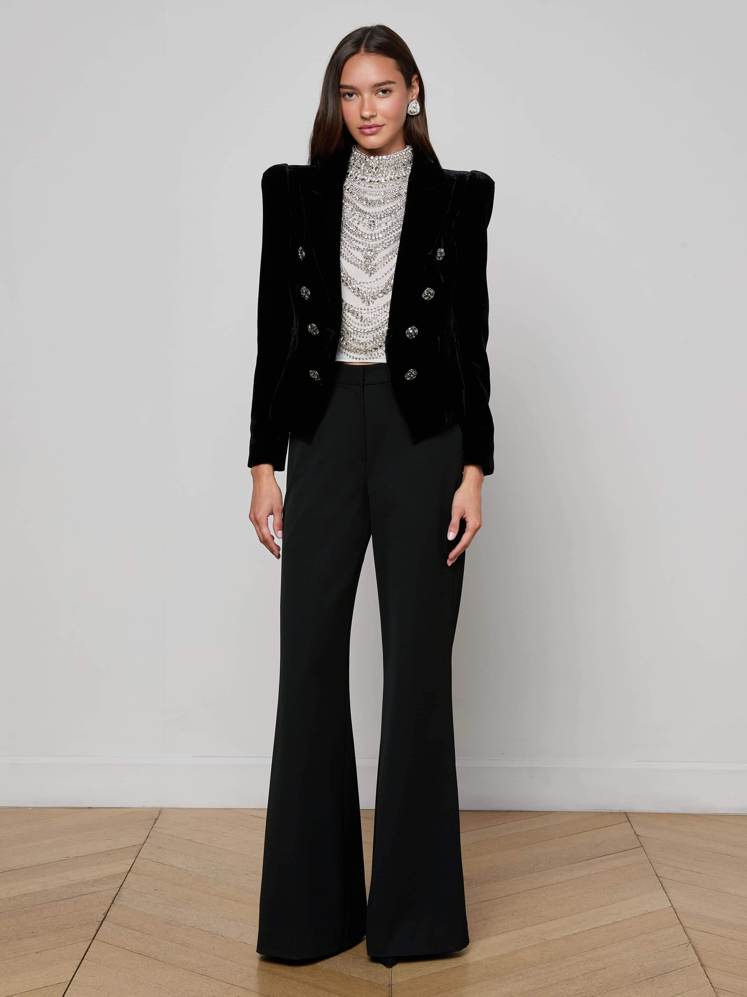 Bethany Velvet Blazer - 4