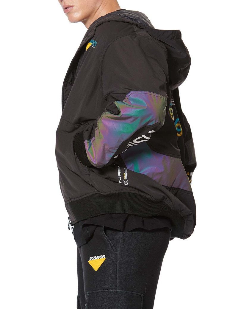 Frosty Seagull Print Padded Jacket 10