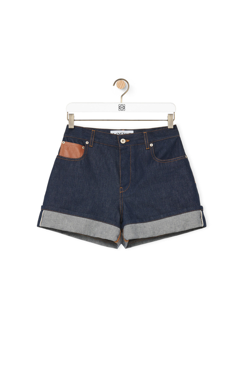 Turn-up shorts in denim 1