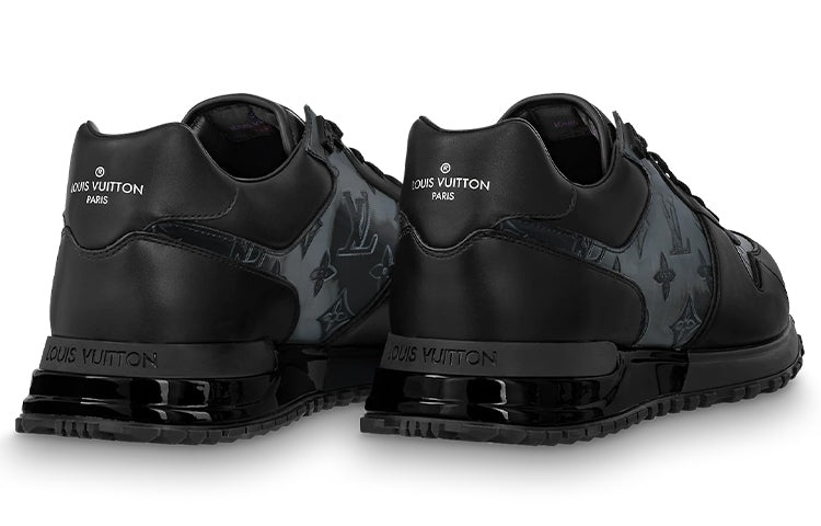 LOUIS VUITTON Run Away Sneakers 'Black with Grey Monogram' 1A8KJA - 4