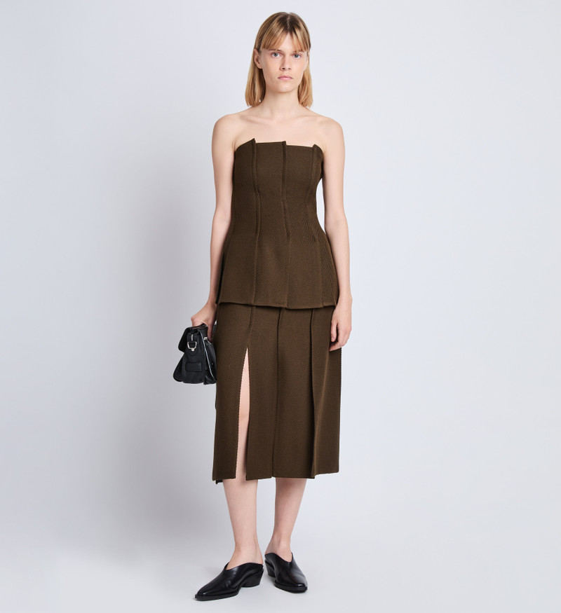 Proenza Schouler Diane Skirt in Wool Twill outlook