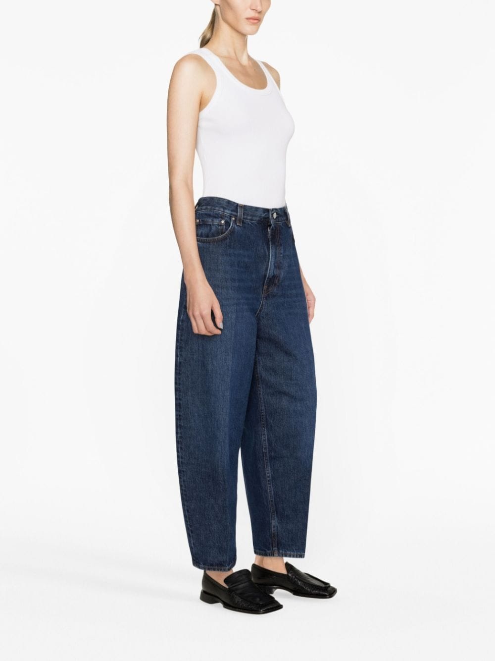 tapered high-waist jeans - 4