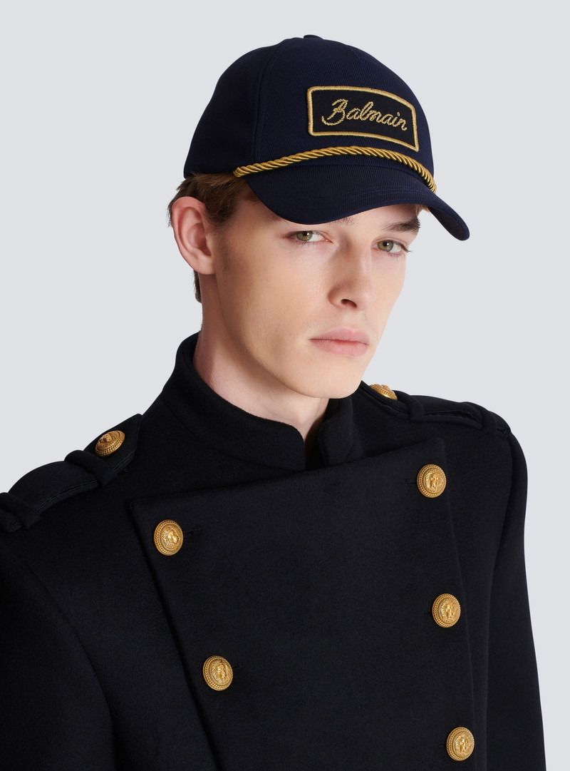 Cotton cap with cord 6