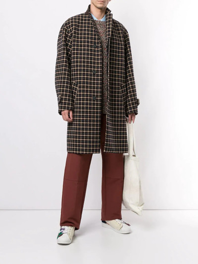 Kolor houndstooth single breasted coat outlook