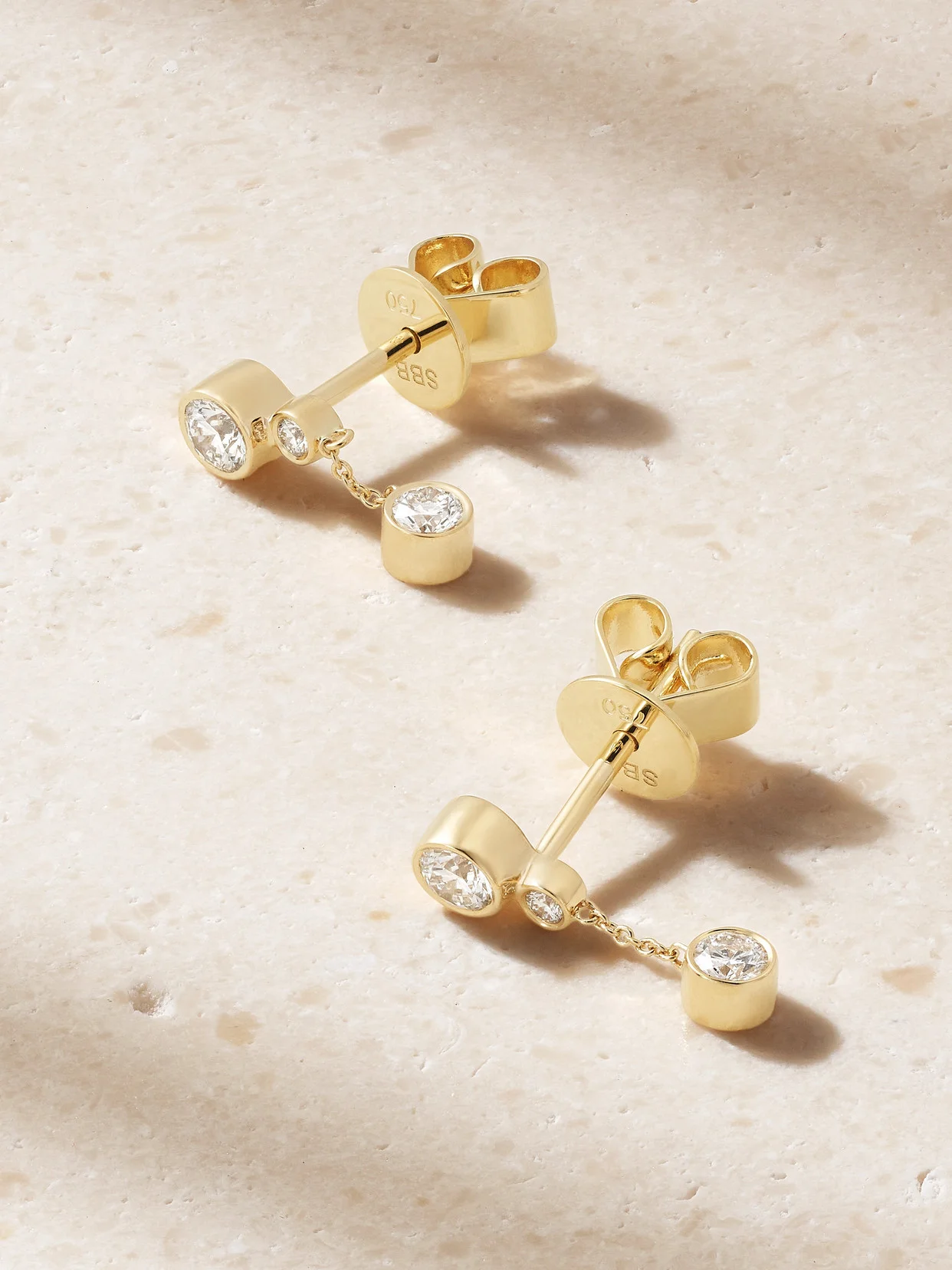 Lou Diamant 18-karat Recycled Gold Diamond Earrings - 1
