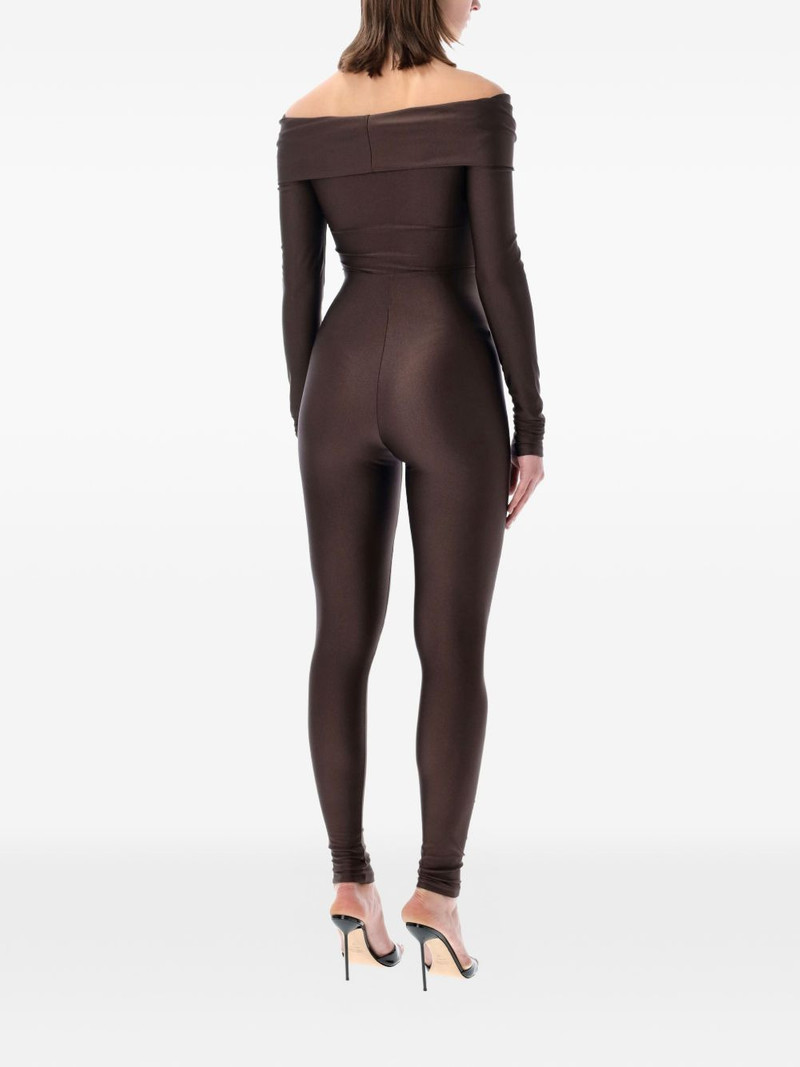 THE ANDAMANE off-shoulder twist jumpsuit outlook