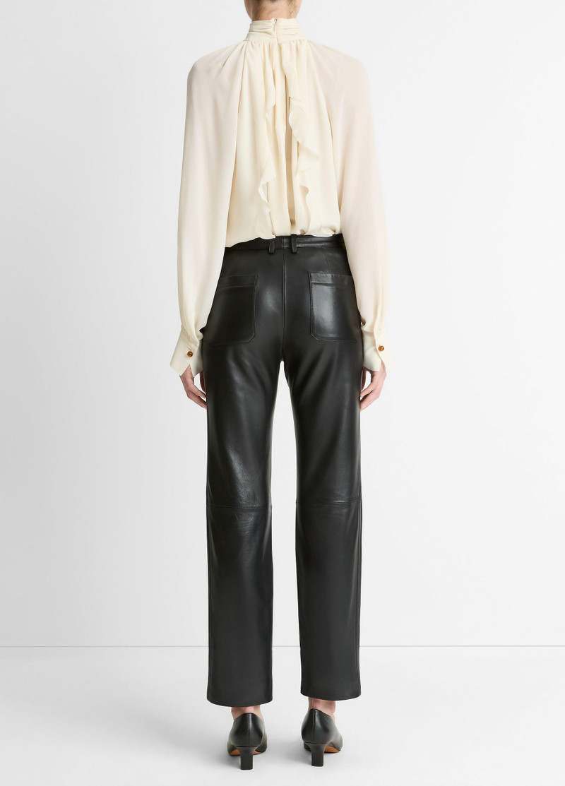 Vince Leather Straight-Leg Trouser outlook