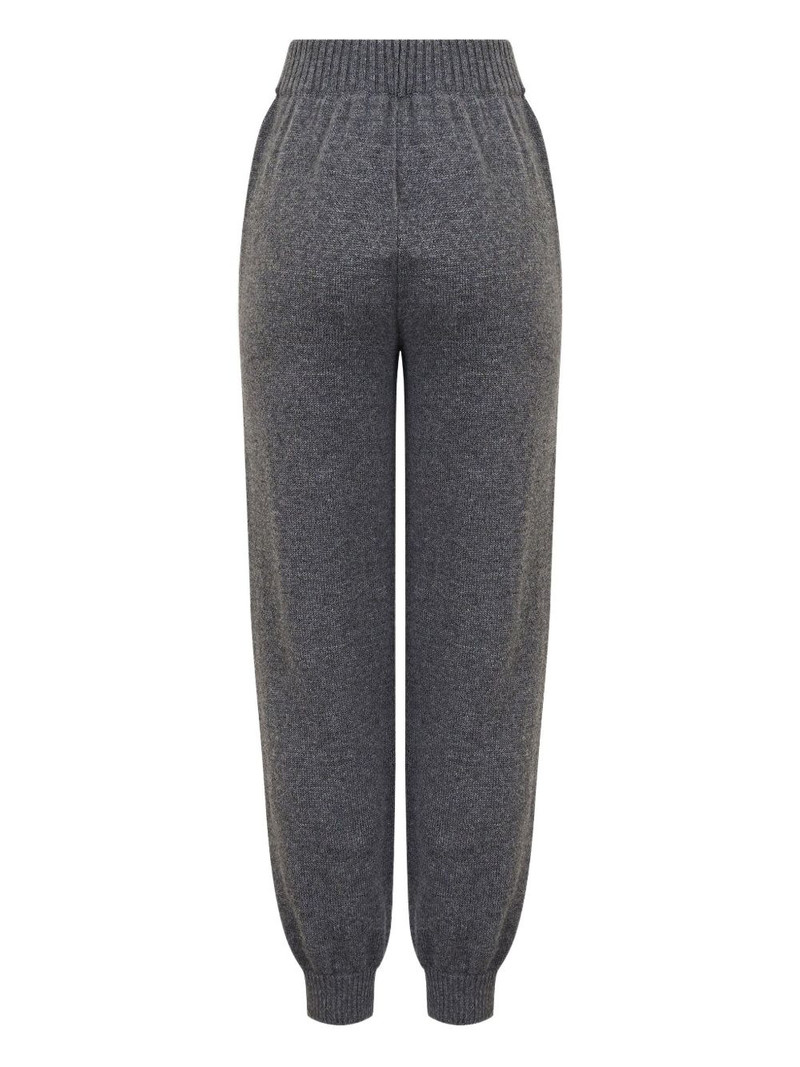 elasticated-waist wool track pants 3