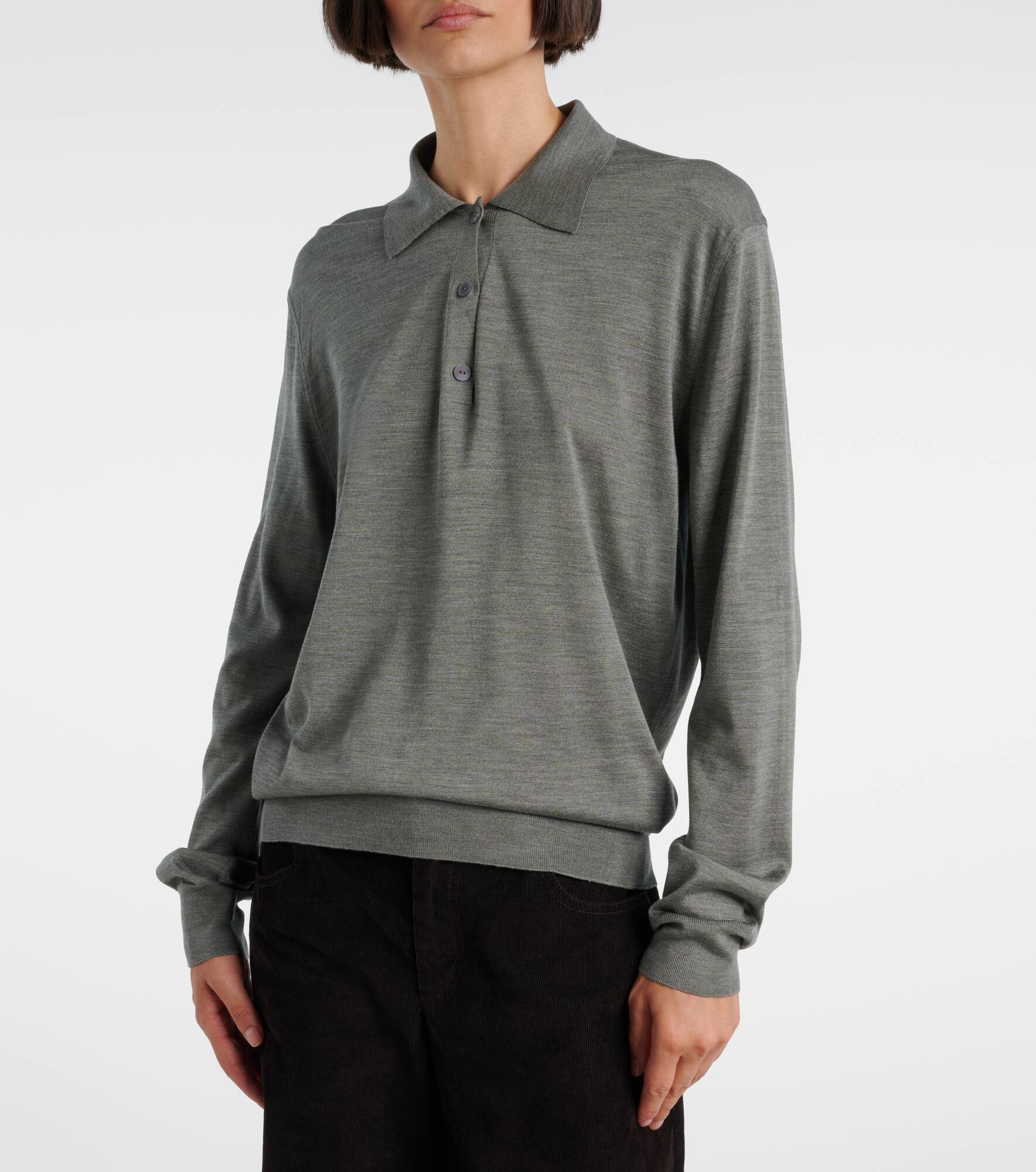 Lilienne silk polo sweater - 5