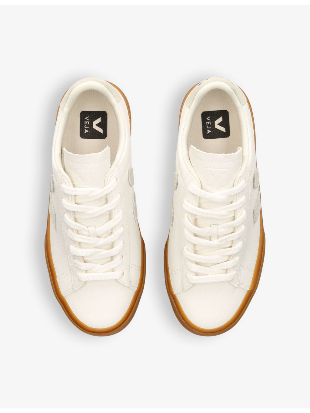 Women's Campo logo-embroidered low-top leather trainers - 2