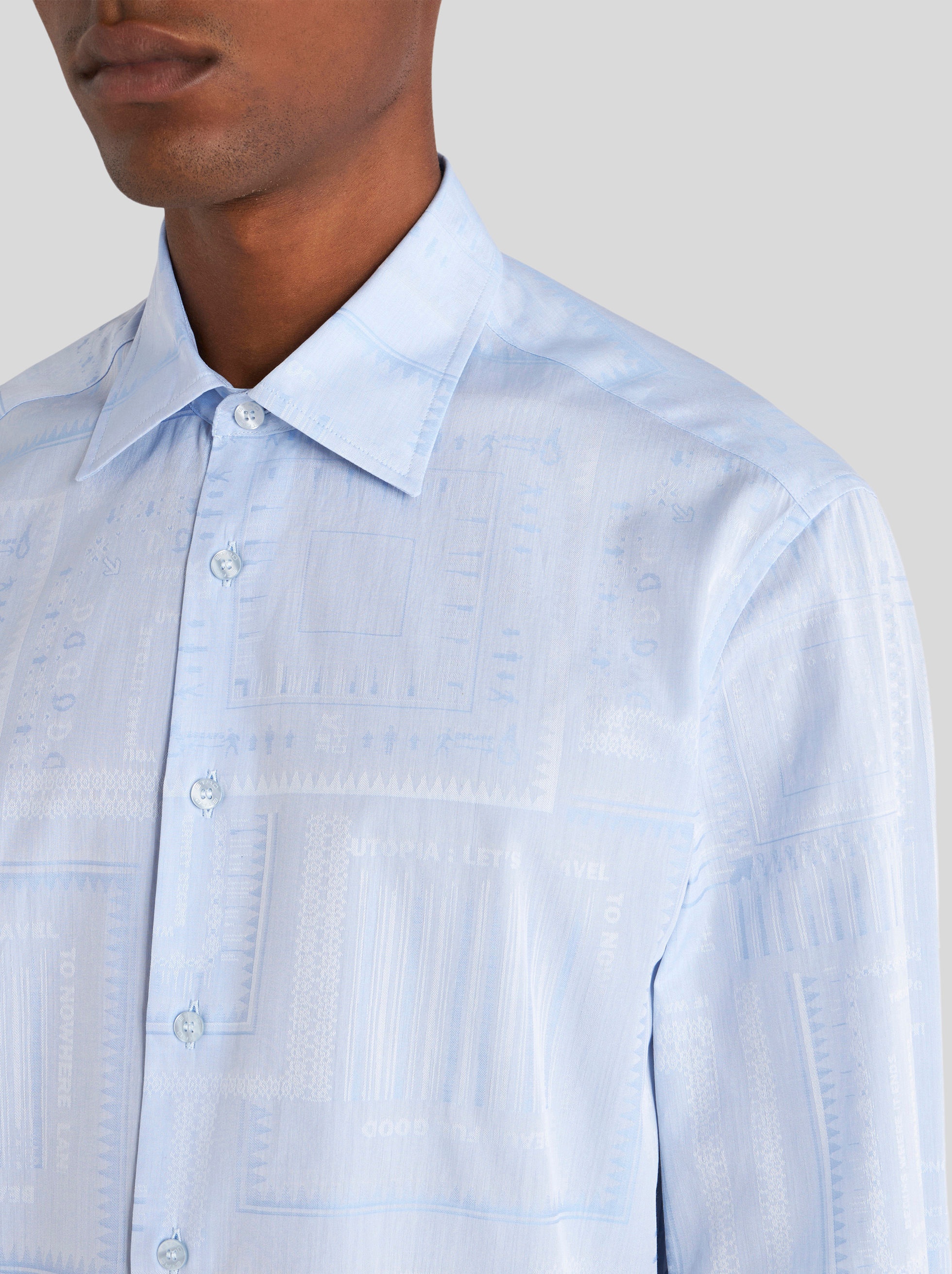 COTTON JACQUARD SHIRT - 3