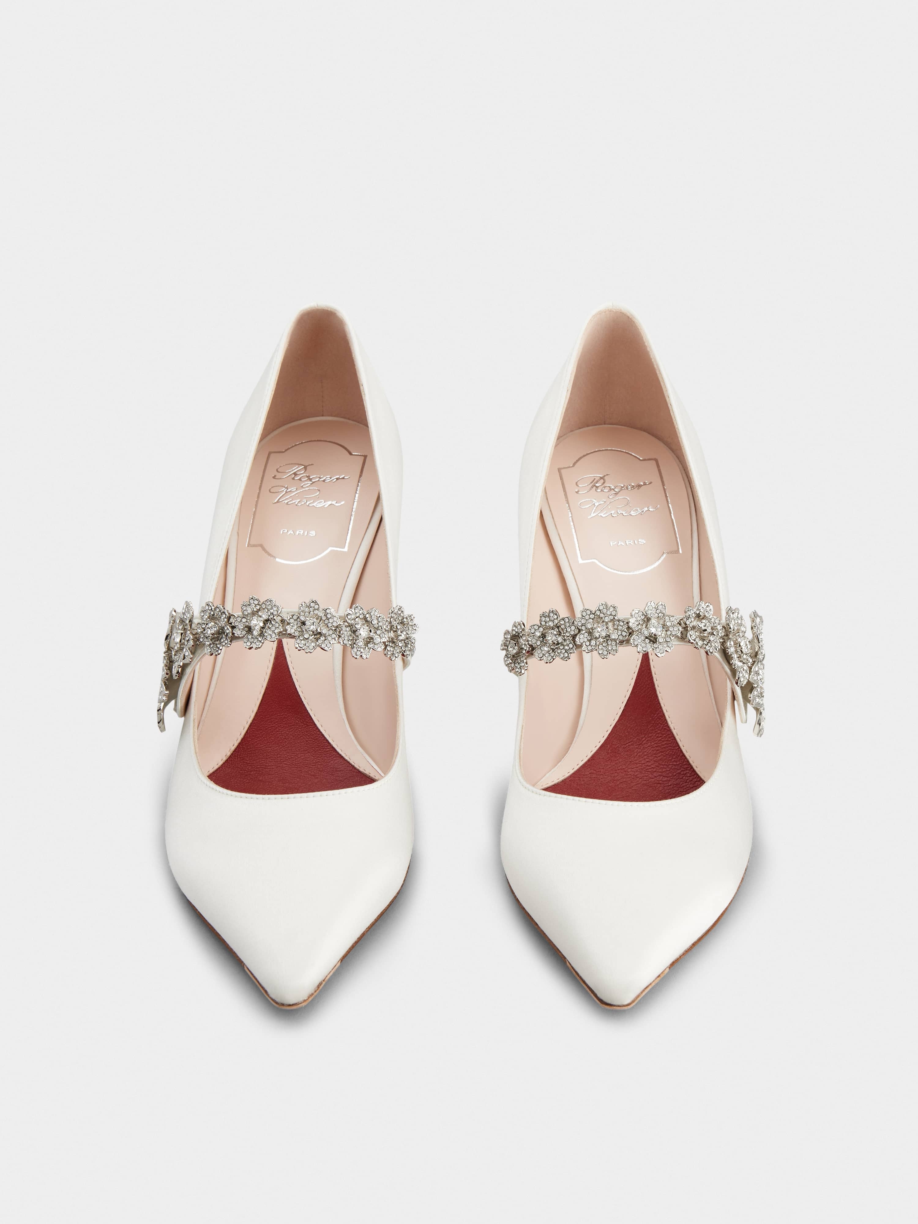 Bouquet Flower Babies Pumps in Satin - 7