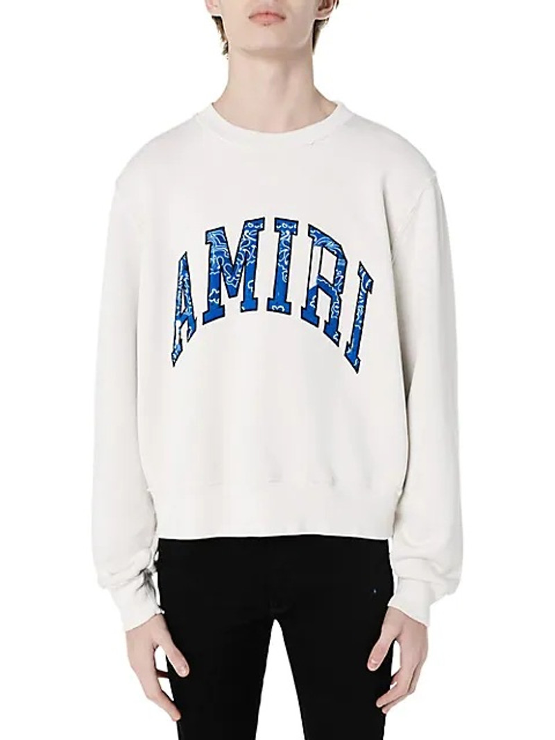 bandana logo-appliqué sweatshirt - 1