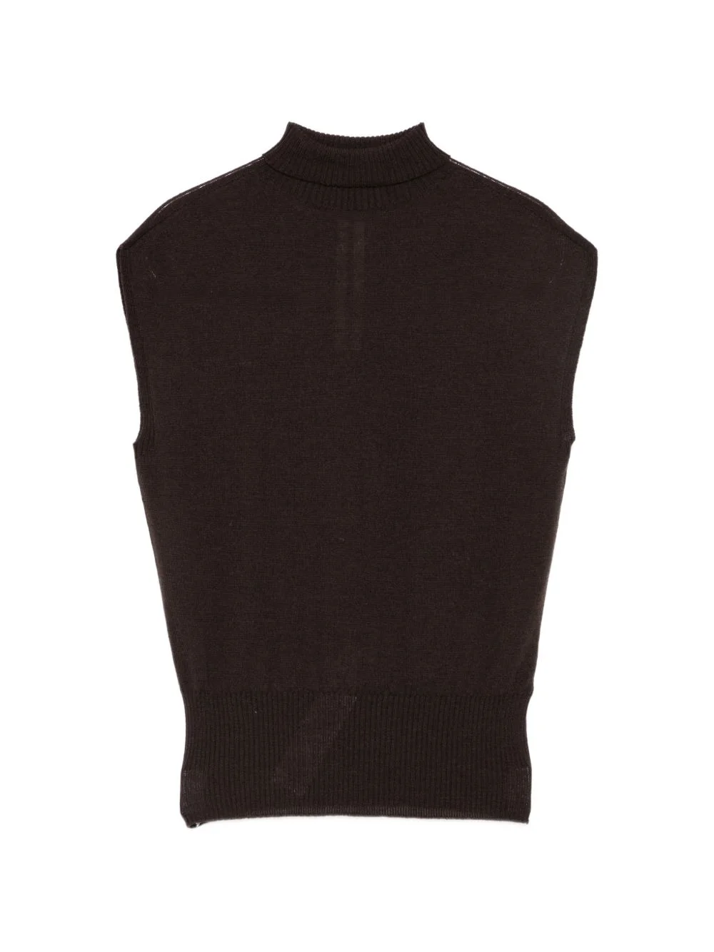 high-neck sleeveless tank top - 1