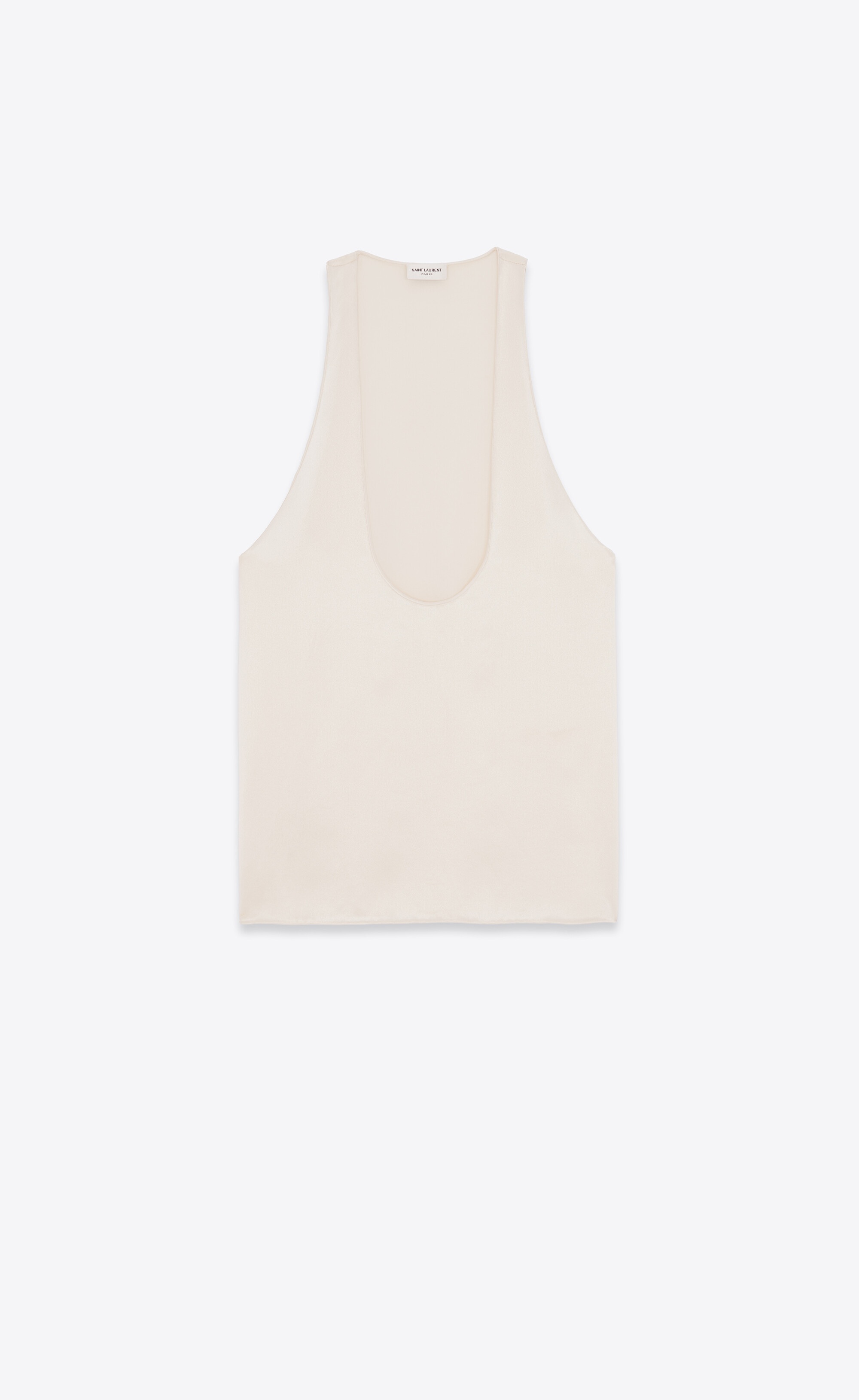 tank top in silk satin crepe - 1