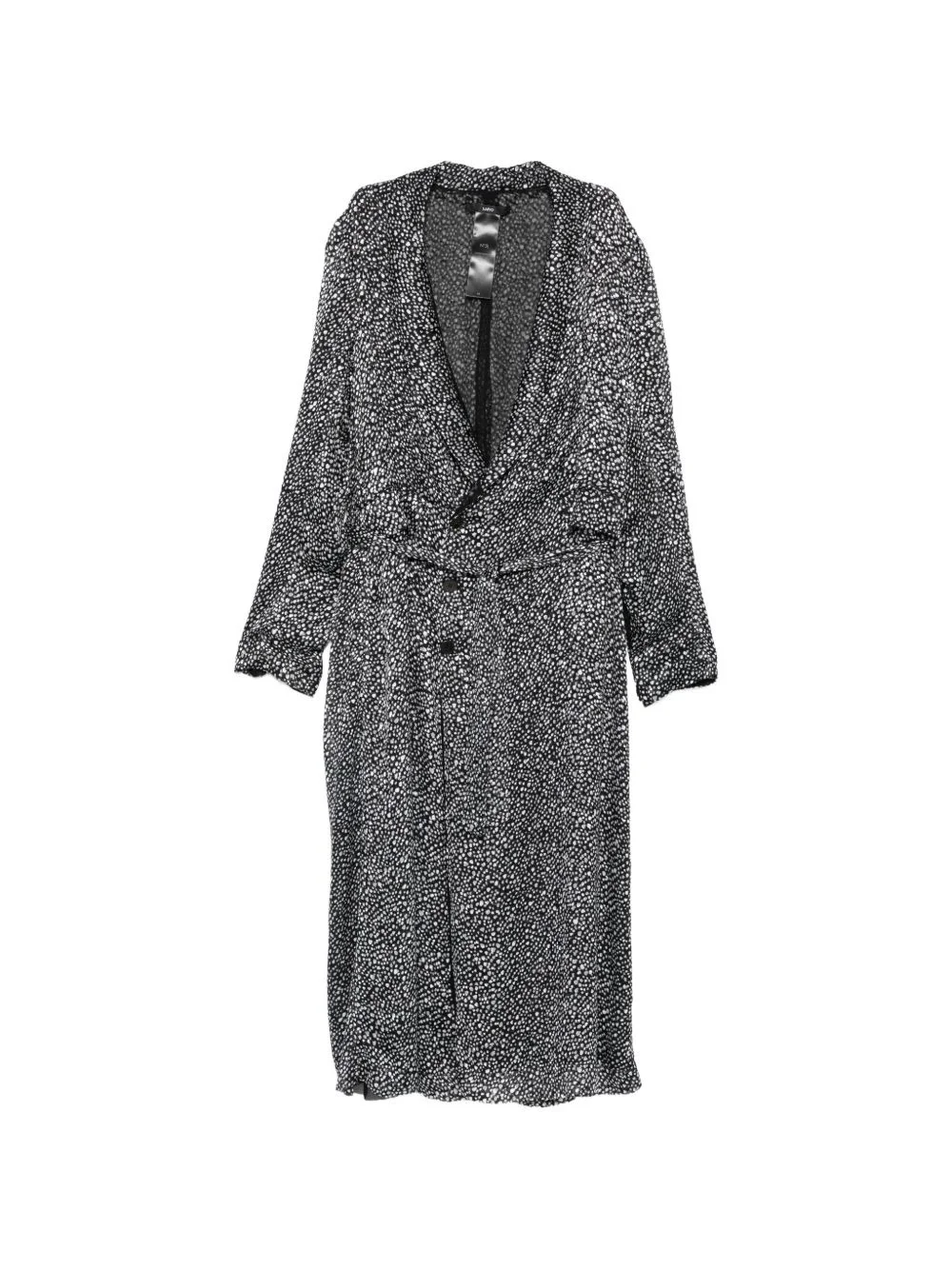 shawl-lapel coat - 1