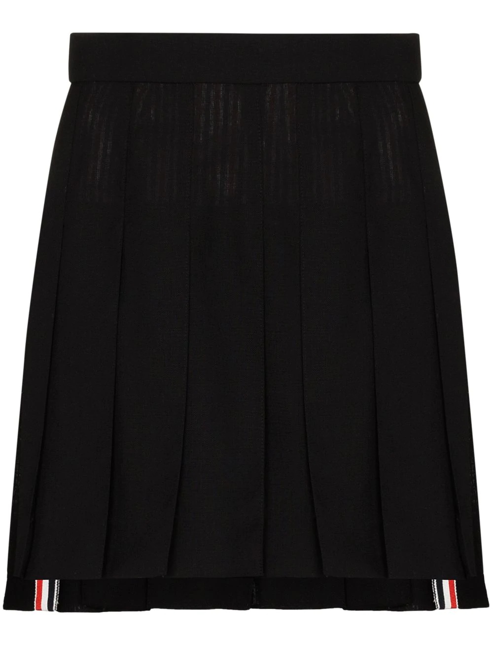 pleated wool skirt - 1