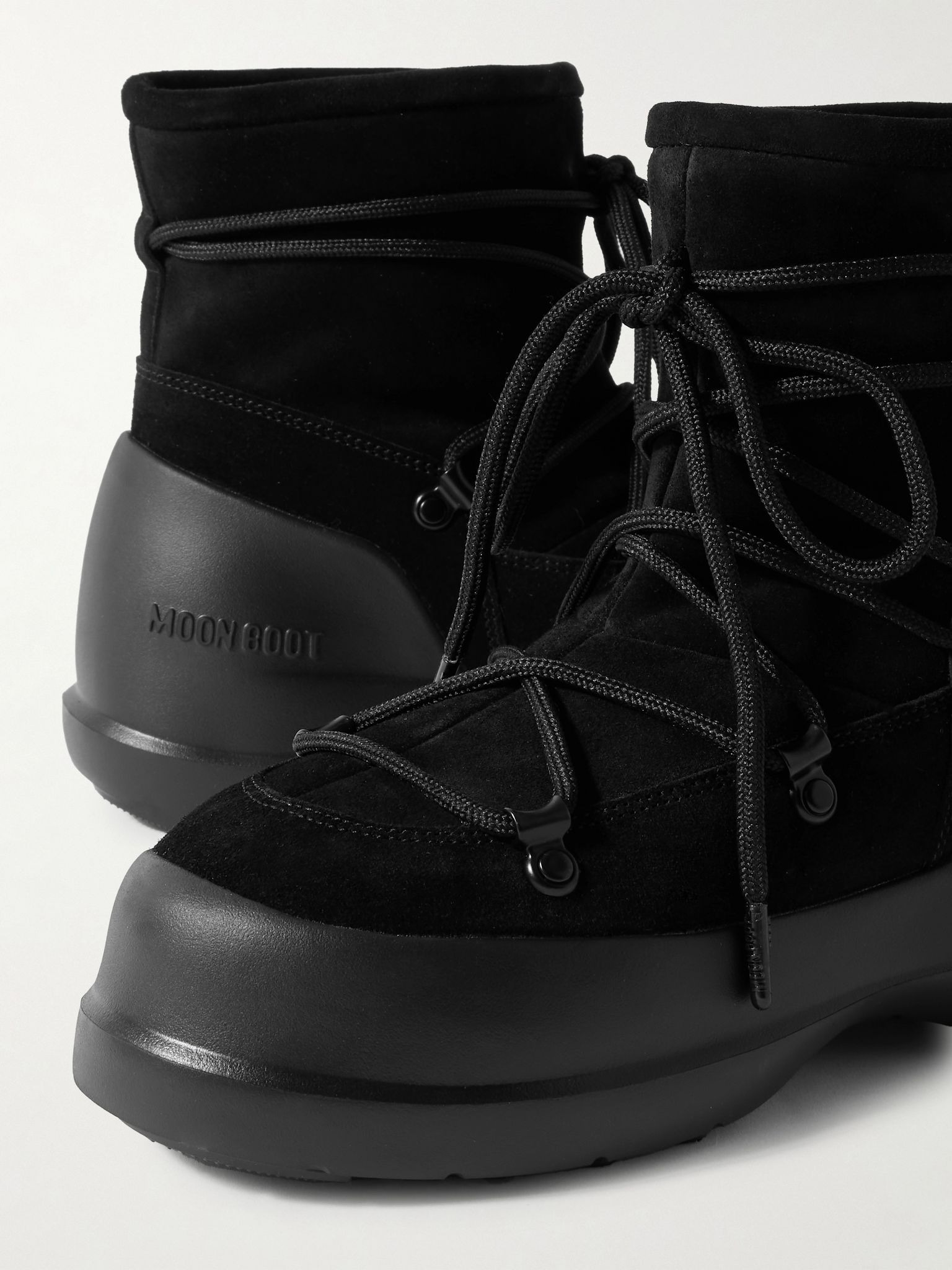 Luna suede snow boots Black - 4