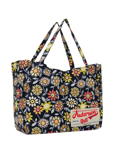 Andersson Bell Navy Flower Tote outlook