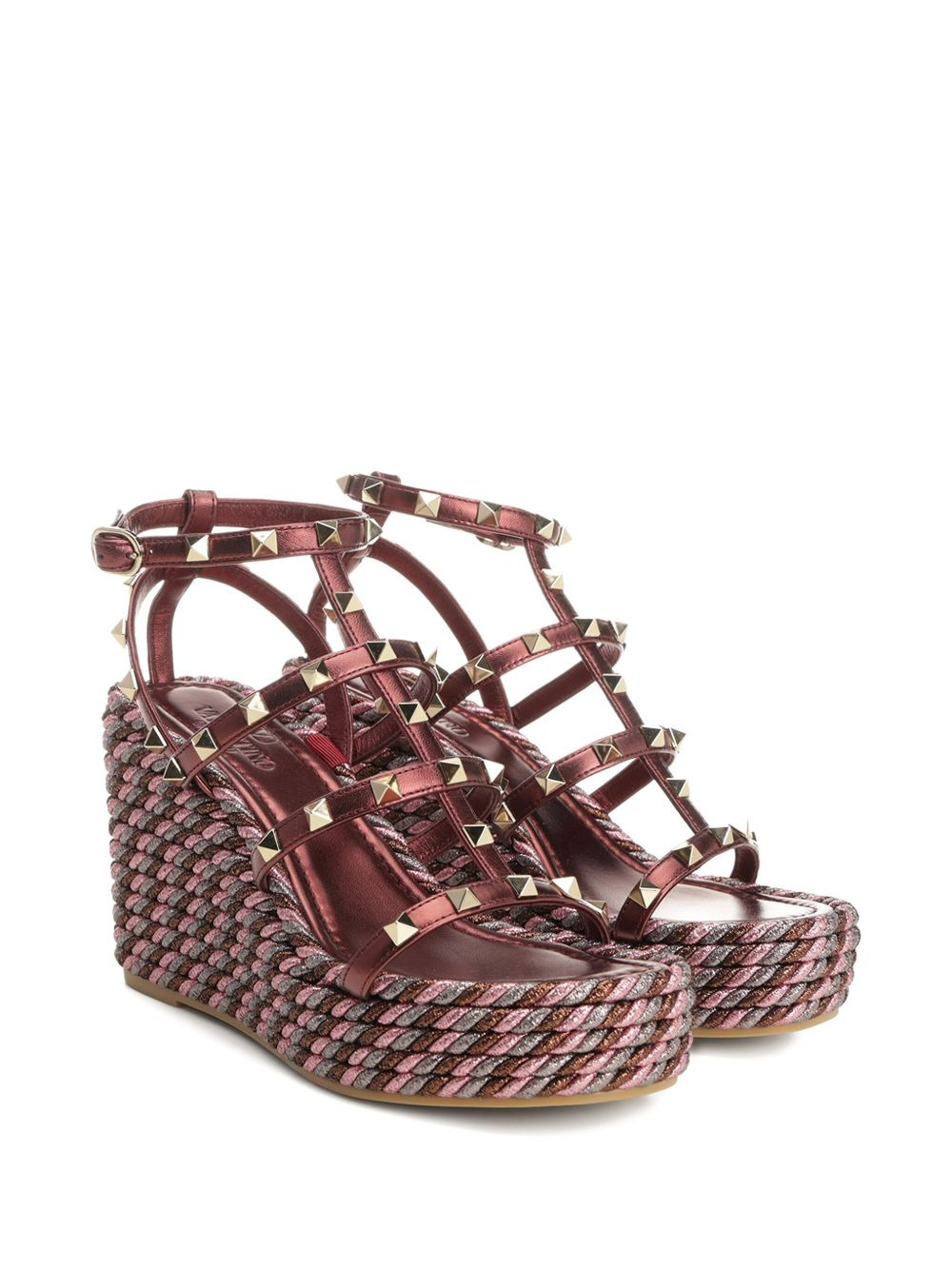 95mm studded wedge sandals - 2