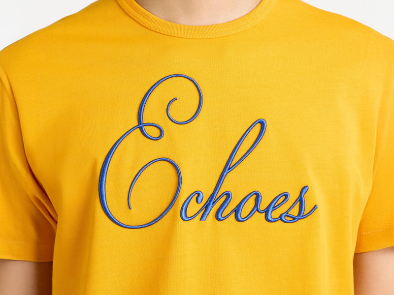 MENS ECHOES T-SHIRT IN GOLD 6