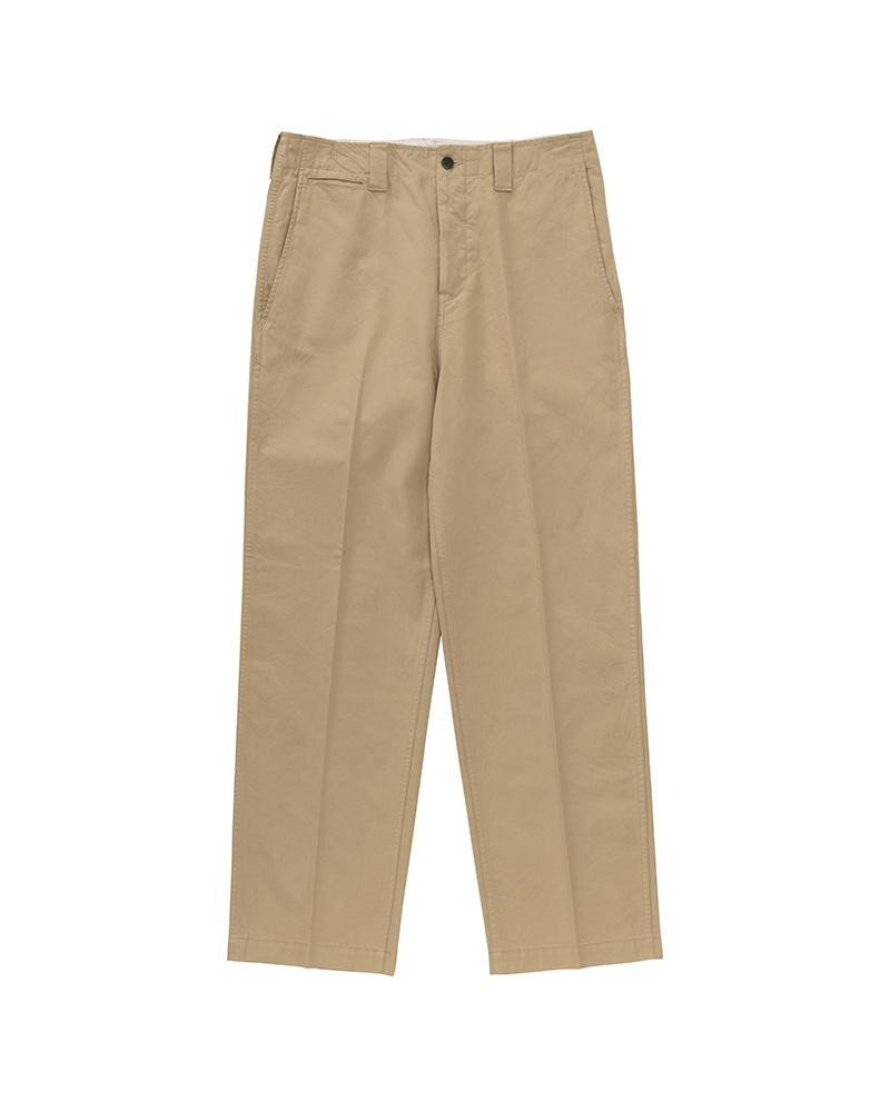 WIDE CHINO PANTS BEIGE - 1