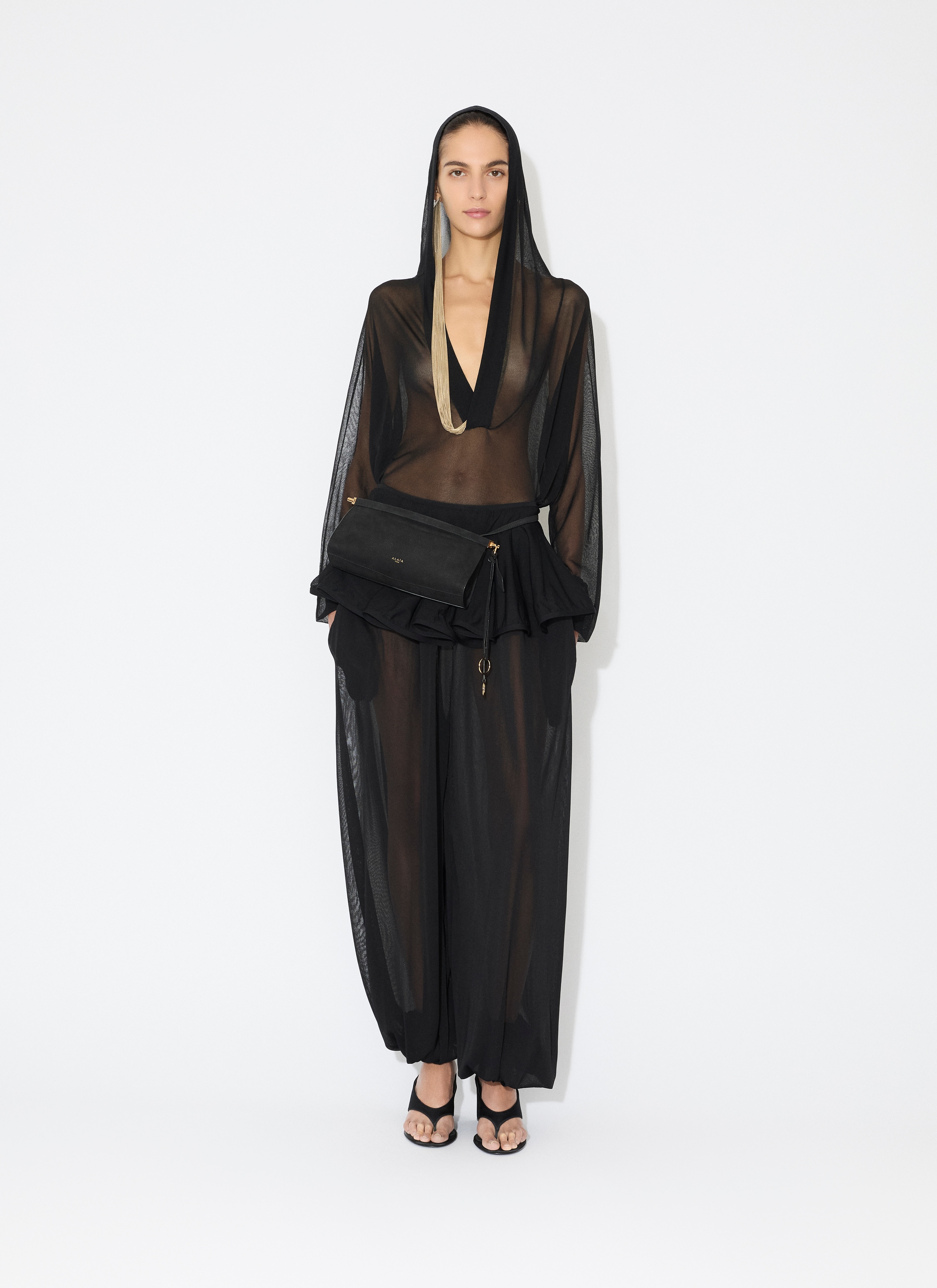 FINE KNIT HOODED BODY - 2