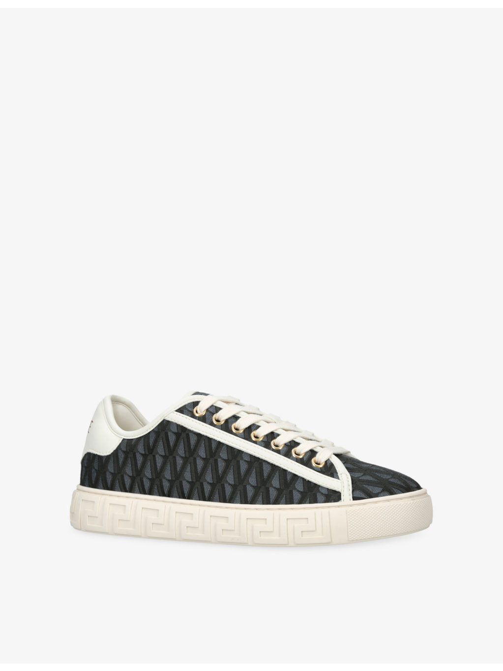 Logo-Print Canvas Trainers - 4