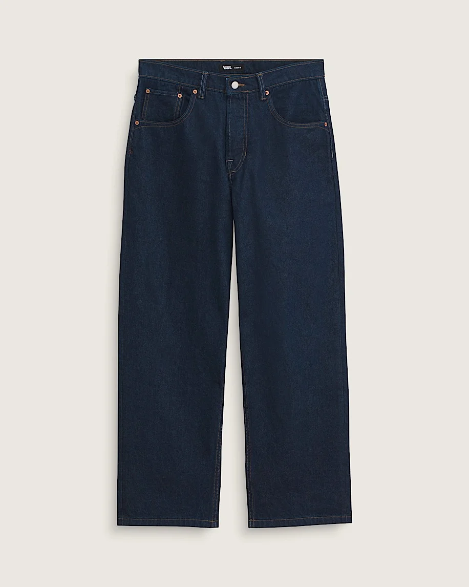 Premium Check-5 Loose Denim Pants - 1
