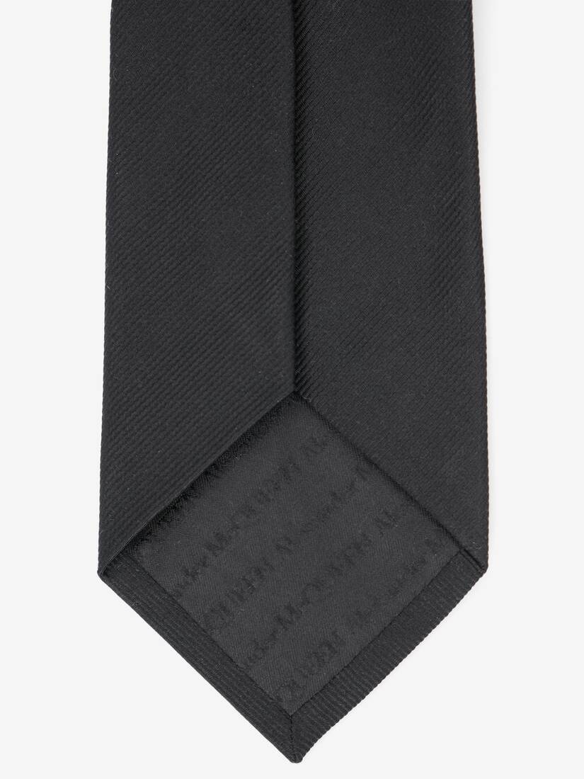 Men's Celestial Crystal Embroidery Tie in Black - 4
