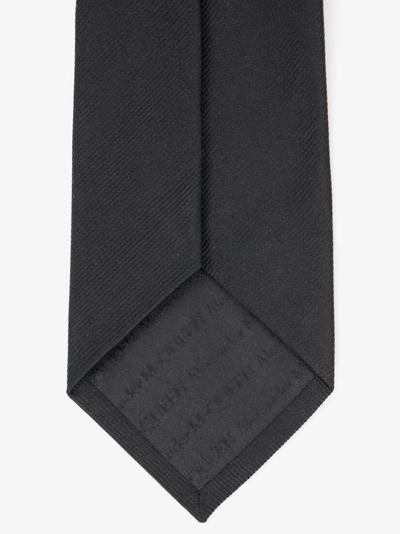 Men's Celestial Crystal Embroidery Tie in Black 4