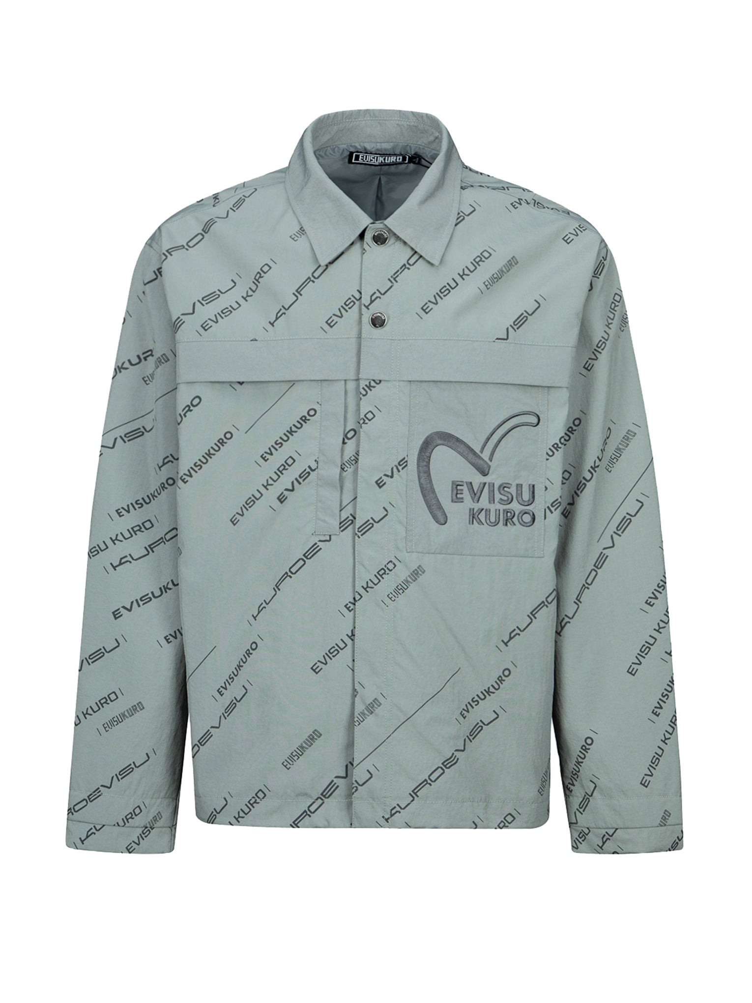 Monogram Logo Print Utility Jacket - 10