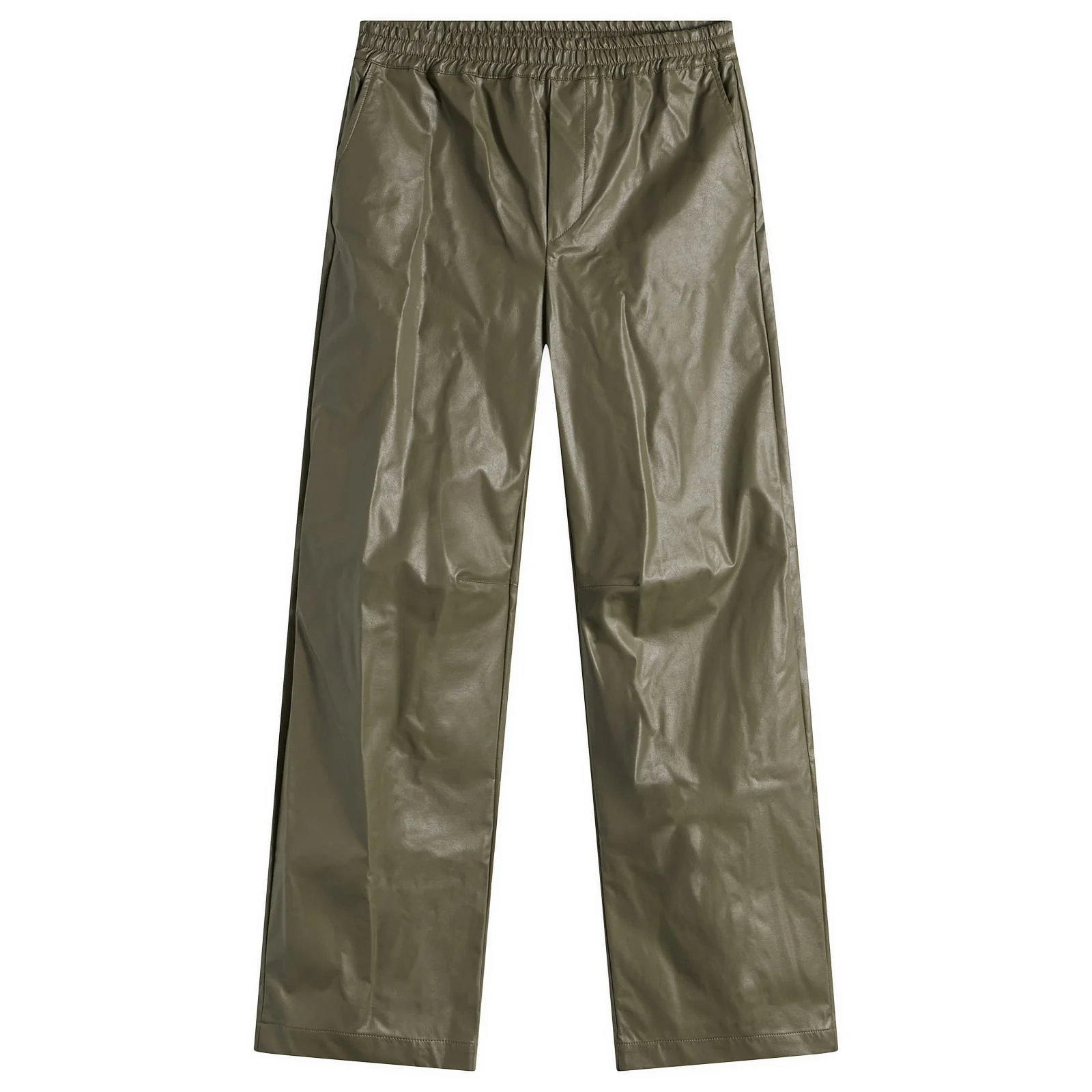 MM6 Maison Margiela Baggy Faux Leather Trousers - 1