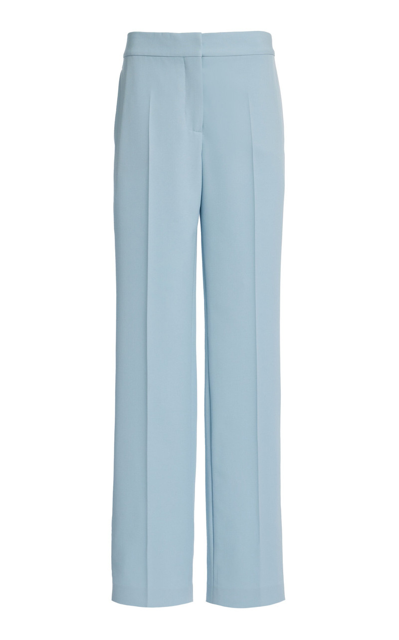 Wool Straight-Leg Pants blue 1