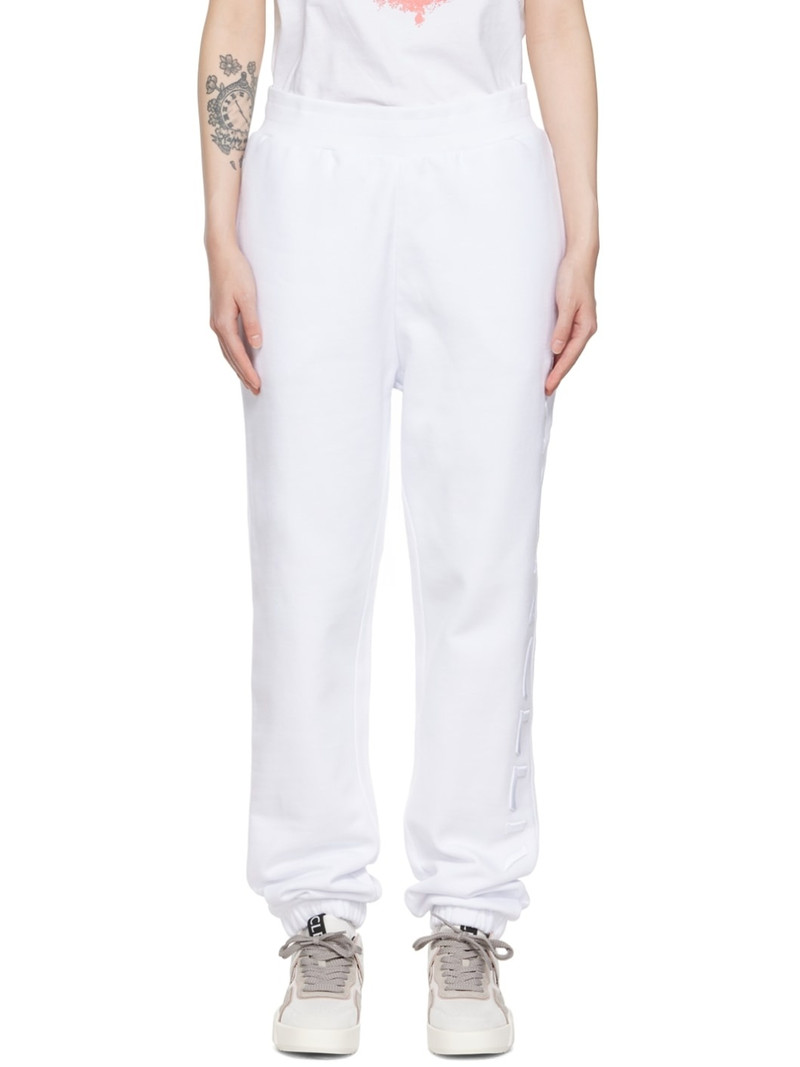 White Logo Lounge Pants - 1