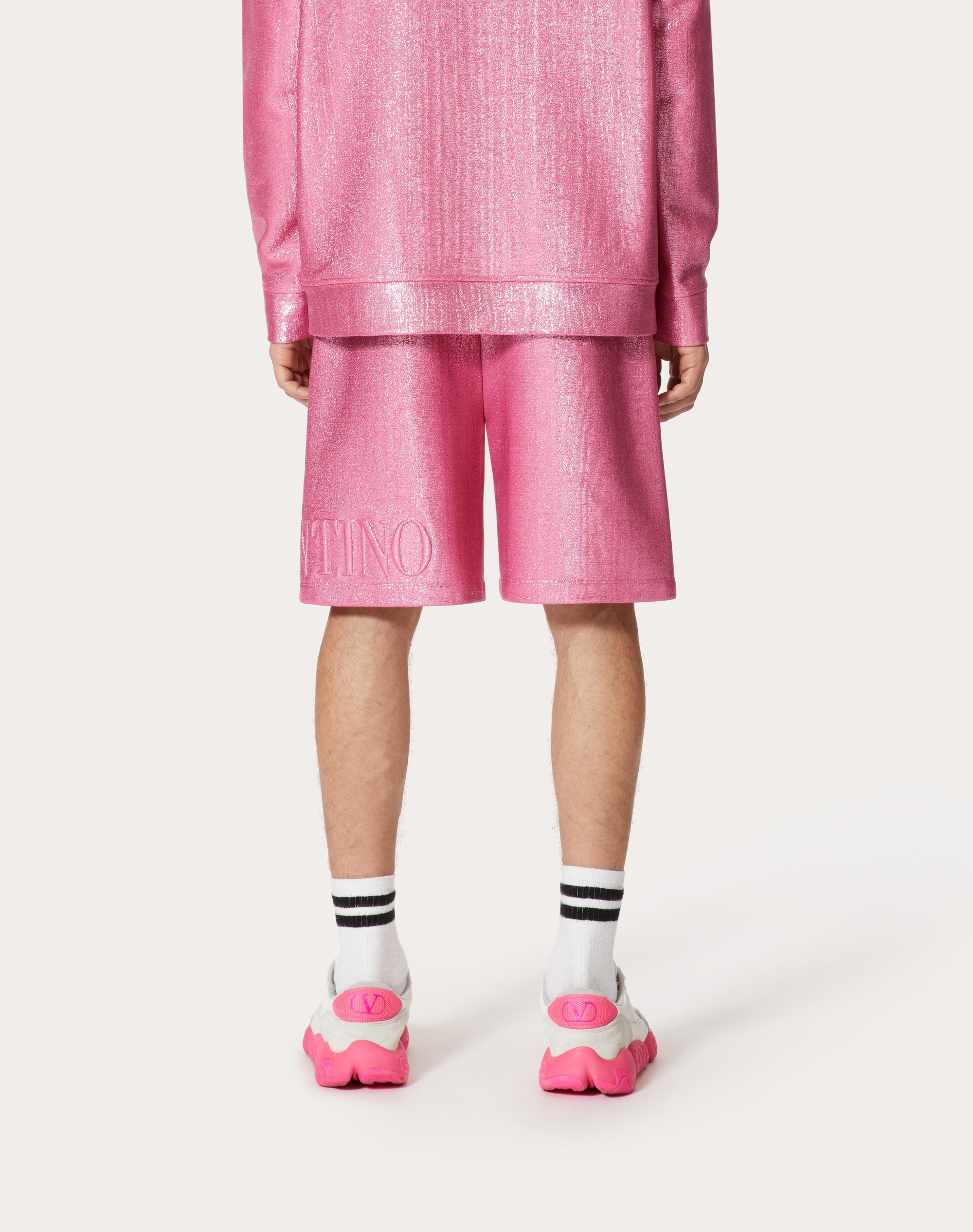 BERMUDA SHORTS WITH VALENTINO EMBOSSED - 4