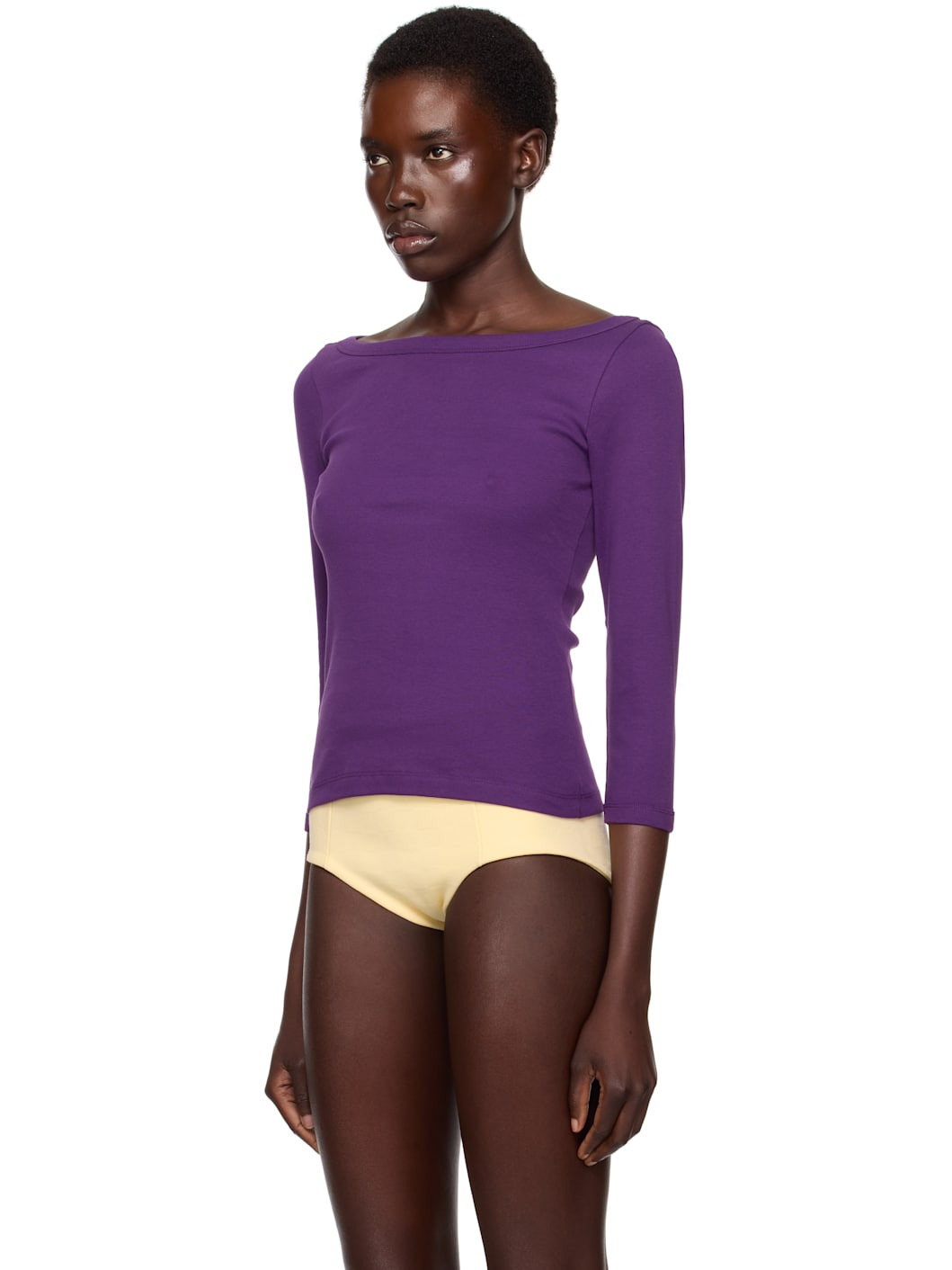 SSENSE Exclusive Purple Steffi T-shirt - 4