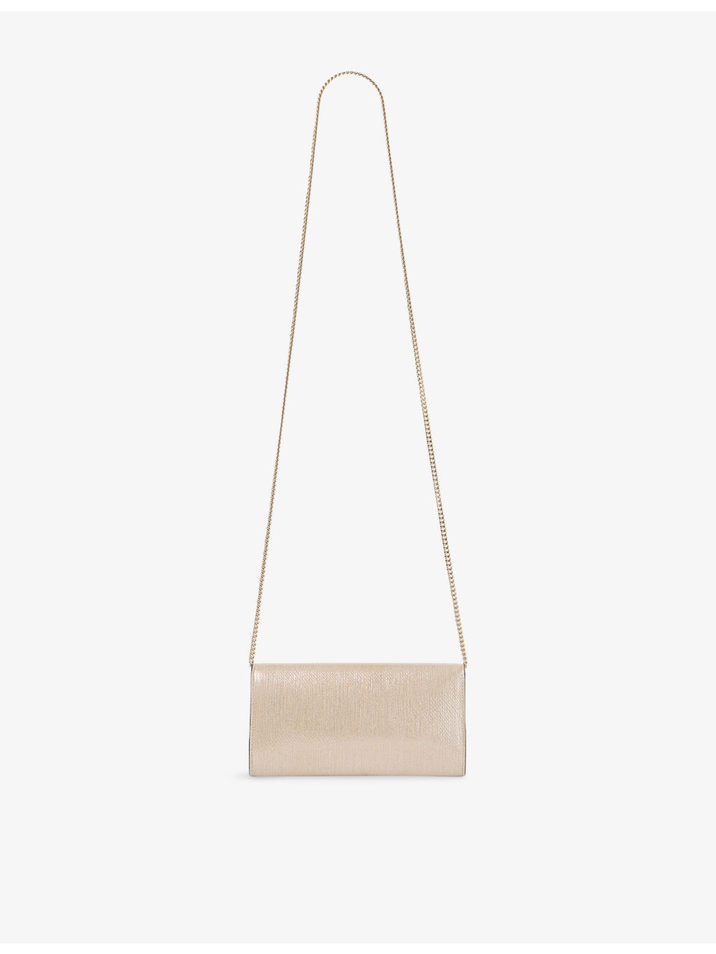 Emmie Soft Metallic Linear Leather Clutch - 3
